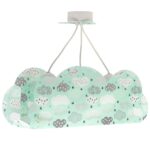 Clouds Green κρεμαστό τρίφωτο οροφής (41410H)