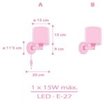 Unicorns απλίκα τοίχου διπλού τοιχώματος (41599) - Image 6