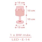 Whale Dreams Pink επιτραπέζιο φωτιστικό (61171S) - Image 5