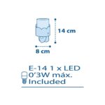 Moon Blue παιδικό φωτιστικό νύκτας πρίζας LED (61235[T]) - Image 6