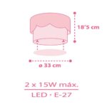 Moon Pink πλαφονιέρα (61236S) - Image 5