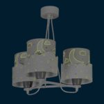 Moon Gray κρεμαστό τρίφωτο οροφής (61237[E]) - Image 3