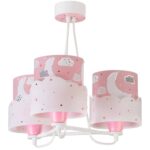 Moon Pink κρεμαστό τρίφωτο οροφής (61237[S])