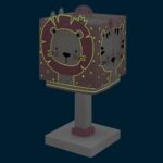 Baby Jungle Pink κομοδίνου παιδικό φωτιστικό (63111S) - Image 5