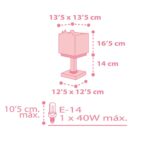 Baby Jungle Pink κομοδίνου παιδικό φωτιστικό (63111S) - Image 6