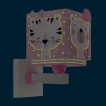 Baby Jungle Pink απλίκα τοίχου διπλού τοιχώματος (63119S) - Image 7