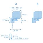 Baby Jungle Blue απλίκα τοίχου διπλού τοιχώματος (63119T) - Image 8