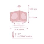 Panda Pink κρεμαστό φωτιστικό οροφής (63162S) - Image 5