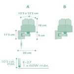 Panda Green απλίκα τοίχου διπλού τοιχώματος (63169H) - Image 7