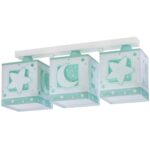 MoonLight Green τρίφωτο οροφής ράγας (63233NH)