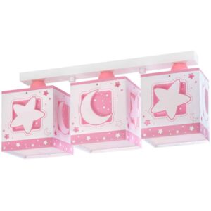 MoonLight Pink τρίφωτο οροφής ράγας (63233NS)