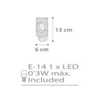 MoonLight Gray φωτιστικό νύκτας πρίζας LED (63235LE) - Image 3
