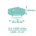 Moonlight Green πλαφονιέρα (63236H) - Image 5