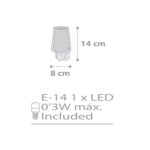 Stars Gray παιδικό φωτιστικό νύκτας πρίζας LED (81215E) - Image 6
