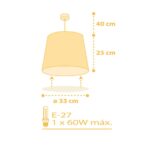 Starlight Yellow κρεμαστό φωτιστικό οροφής (82212A) - Image 4