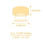 Starlight Yellow πλαφονιέρα (82216A) - Image 4