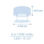 Starlight Blue πλαφονιέρα (82216T) - Image 4