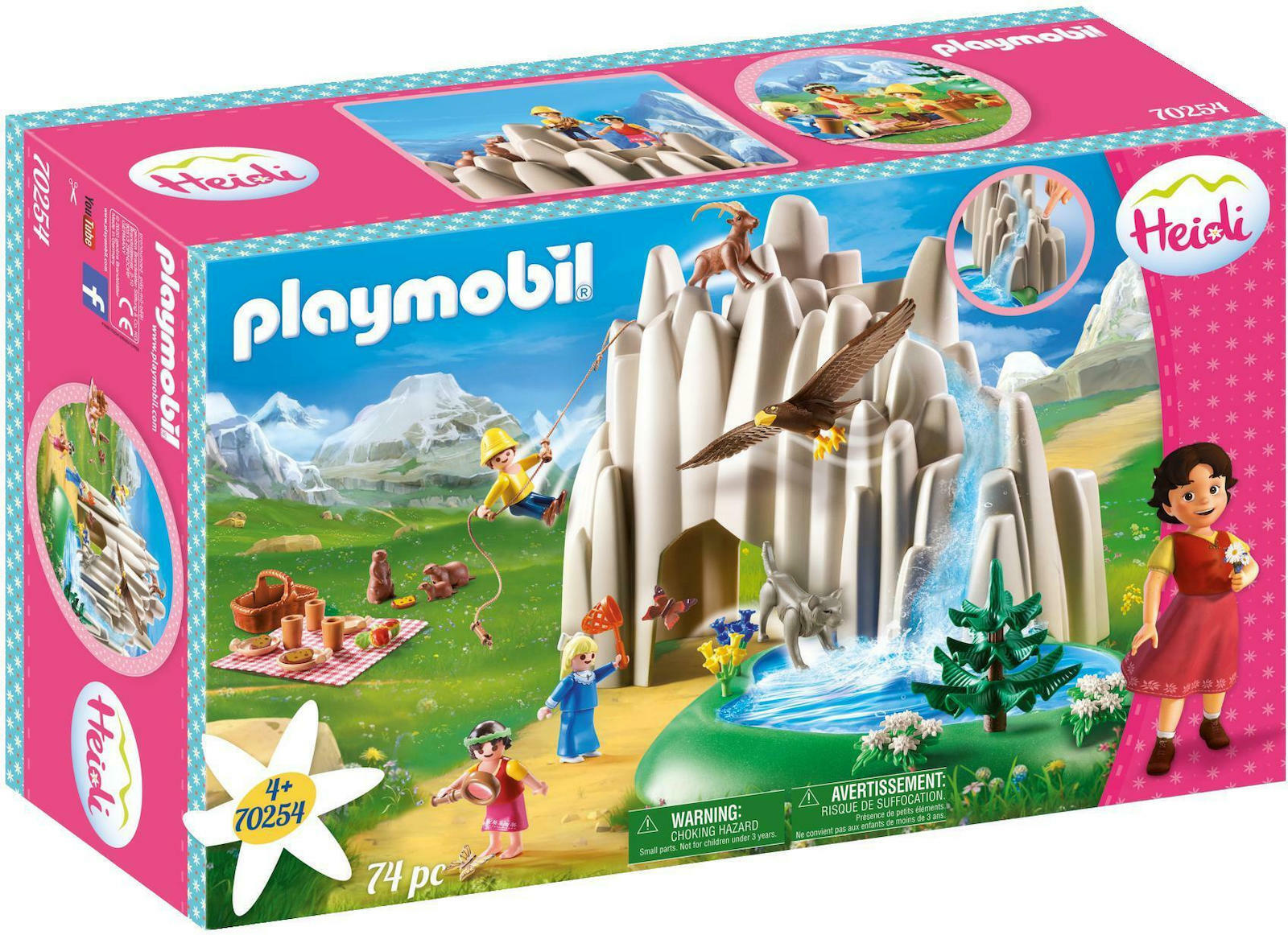 Playmobil Heidi Η Χάιντι, ο Πέτερ και η Κλάρα στην Κρυστάλλινη Λίμνη - Image 1